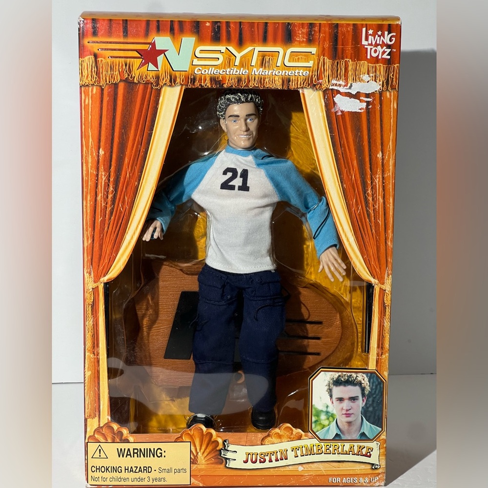 Vintage Nsync collectible, marionette, no strings attached doll set of five